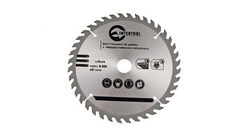 Диск пильный Intertool - 250 х 40T х 30 мм (CT-3051), 032115