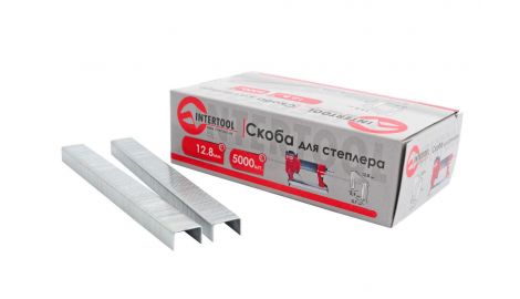 Скоба Intertool - 12 х 0,7 х 0,9 мм (5000 шт.) (PT-8012), 070144