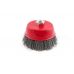 Щетка торцевая Intertool - 125 мм рифленая (BT-1125), 028105
