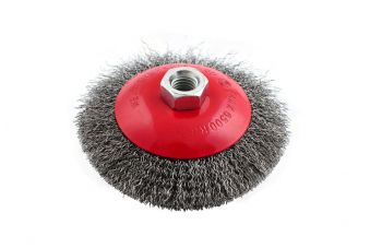 Щетка конусная Intertool - 125 мм рифленая (BT-5125)