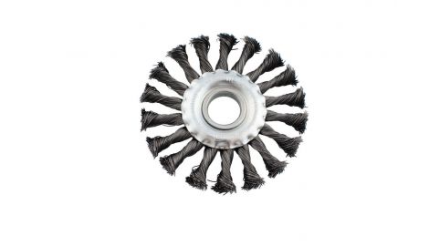 Щетка дисковая Intertool - 125 мм плетеная (BT-7125), 028152