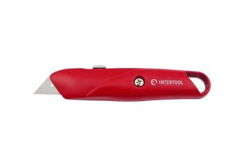 Нож Intertool - трапециевидный, металлический (HT-0505)