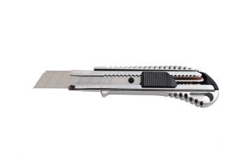 Нож Mastertool - 18 мм металлический + 2 лезвия (17-0128)