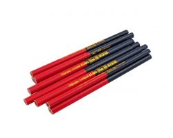 Олівець Intertool - столярний 180 мм (12 шт.) Червоно-чорний (KT-5003)