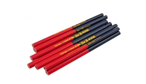 Карандаш Intertool - столярный 180 мм (12 шт.) красно-черный (KT-5003), 087102
