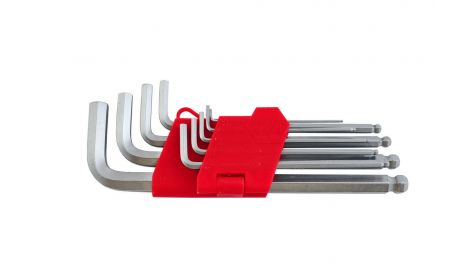 Набор шестигранных ключей Intertool - 9 шт., с шаром удлиненные (HT-0603), 138148