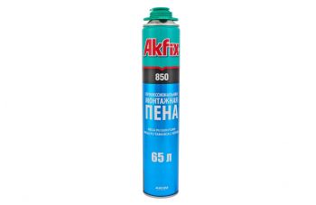 Піна монтажна Akfix - профі MEGA 850 мл (65 л), річна (850) (FA007)