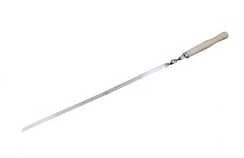 Шампур DV - 580 х 10 мм деревянная ручка (Х8)