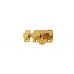 Шпингалет FZB - Лида маленький РВ (золото) (01-87-002), 608612