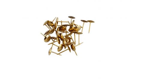 Гвозди мебельные FZB - гладкие РВ (золото) (01-30-001), 619102