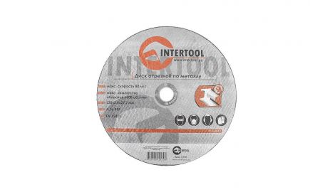 Диск відрізний по металу Intertool - 230 х 2,4 х 22,2 мм (CT-4017), 030117