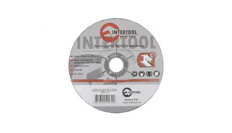 Диск зачисний по металу Intertool - 150 х 6 х 22,2 мм вигнутий (CT-4023), 030123