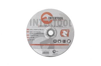 Диск зачисний по металу Intertool - 230 х 6 х 22,2 мм вигнутий (CT-4025)