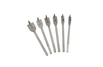 Набор сверл по дереву перьевых Mastertool - 6 шт. (10, 12, 16, 18, 20, 25 мм) (14-0600)