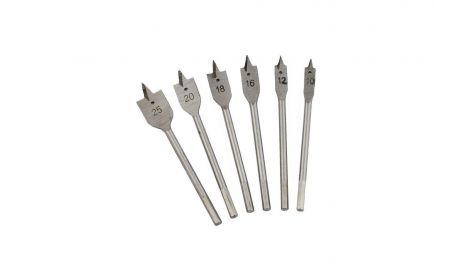 Набор сверл по дереву перьевых Mastertool - 6 шт. (10, 12, 16, 18, 20, 25 мм) (14-0600), 059213