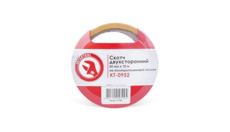 Скотч двухсторонний Intertool - 50 мм х 10 м пропилен (KT-0952), 117142