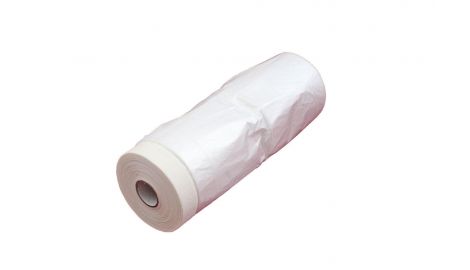 Плівка захисна з малярською стрічкою Intertool - 1,1 х 30 м (KT-0802), 119112