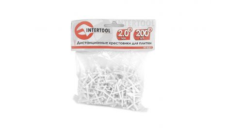 Хрестики для плитки Intertool - 2 мм (200 шт.) (HT-0351), 127102