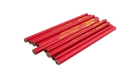 Карандаш Mastertool - столярный 176 мм (12 шт.) красный (14-1812), 087201