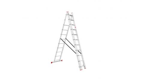 Лестница 3-х раскладная Intertool - 7327 мм х 3x11 ступеней (LT-0311), 254175