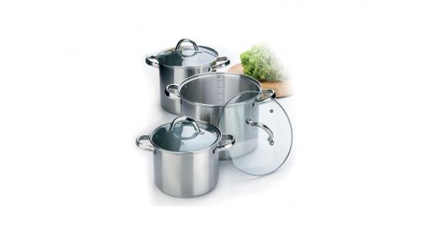 Набор посуды нержавеющий Maestro - 3,5 х 4,5 х 8 л (3 шт.) MR-2023 (MR-2023), 343207