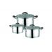 Набор посуды нержавеющий Maestro - 1,5 х 3 х 5 л (3 шт.) MR-3502-6L (MR-3502-6L), 343217