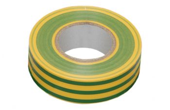 Стрічка ізоляційна Apro - 10 м x 17 x 0,14 мм жовто-зелена (ET-10 yellow-green)