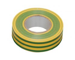 Лента изоляционная Apro - 20 м x 17 x 0,14 мм желто-зеленая (ET-20 yellow-green)