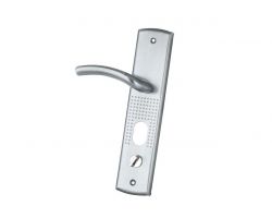 Ручка для металевих дверей FZB - HY-A1809 (1818) SN (сатин), праві двері (15-148-02)