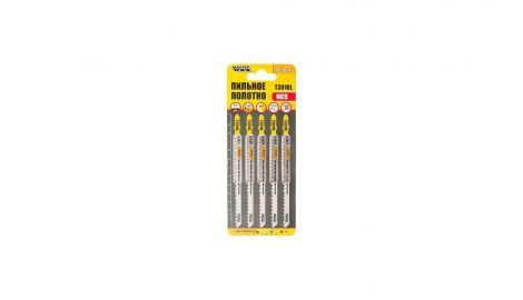 Полотно пильне для лобзика Mastertool - T301DL 132 мм x 6T, дерево (5 шт.) (14-2821), 034218