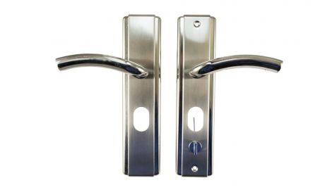 Ручка для металевих дверей FZB - HY-A1805 (1818) SN (сатин), праві двері (15-147-02), 606142