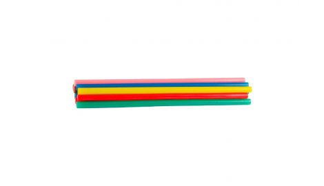 Клейові стрижні Mastertool - 11,2 x 200 мм кольорові (12 шт.) (42-0155), 073252