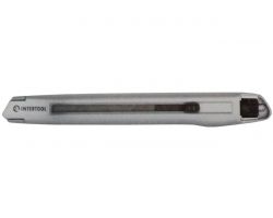 Нож Intertool - 9 мм двойной фиксатор, металлический (HT-0509)