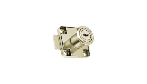 Замок мебельный FZB - прямой для ДСП 138 Nickel (7-010), 613103