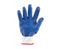 Перчатки Mastertool - стекло (синяя) усиленная ладонь 10
