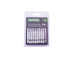 Біта Apro - PH1 x 50 мм хром (10 шт.) (309133)