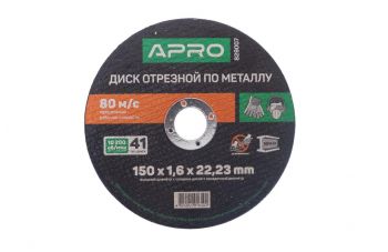 Диск відрізний по металу Apro - 150 х 1,6 х 22,2 мм (829007)