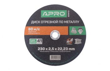 Диск отрезной по металлу Apro - 230 х 2,5 х 22,2 мм (829013)