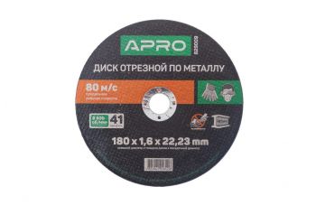 Диск отрезной по металлу Apro - 180 х 1,6 х 22,2 мм (829009)
