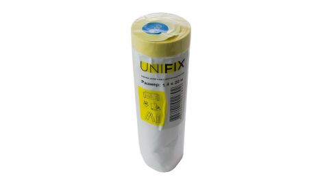 Пленка защитная с малярной лентой Unifix - 1,4 х 20 м (PLM-140020), 119502
