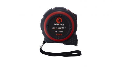 Рулетка Intertool - 5 м x 25 мм Storm, 080143