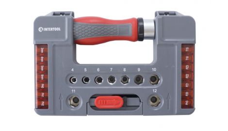 Отвертка Intertool - реверсионная Storm 38 ед. (VT-3638), 092640