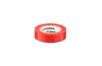 Стрічка ізоляційна Intertool - 15 м x 17 x 0,15 мм червона (IT-0040)