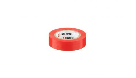 Стрічка ізоляційна Intertool - 15 м x 17 x 0,15 мм червона (IT-0040), 118132