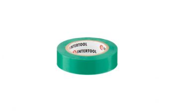 Лента изоляционная Intertool - 15 м x 17 x 0,15 мм зеленая (IT-0041)