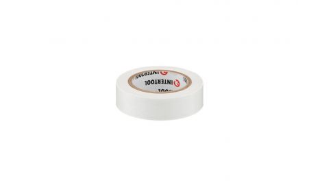 Стрічка ізоляційна Intertool - 25 м x 17 x 0,15 мм біла (IT-0063), 118154