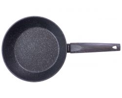 Сковорода антипригарная Kamille - 240 мм Black Marble глубокая (4134)