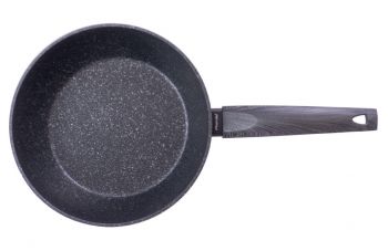 Сковорода антипригарна Kamille - 240 мм Black Marble глибока (4134)