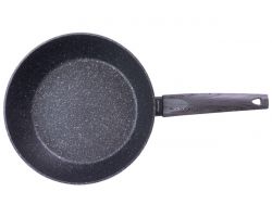 Сковорода антипригарна Kamille - 260 мм Black Marble глибока (4135)