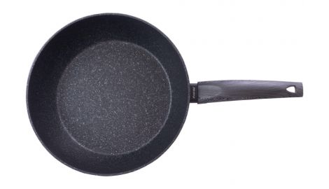 Сковорода антипригарная Kamille - 280 мм Black Marble глубокая (4136), 341323